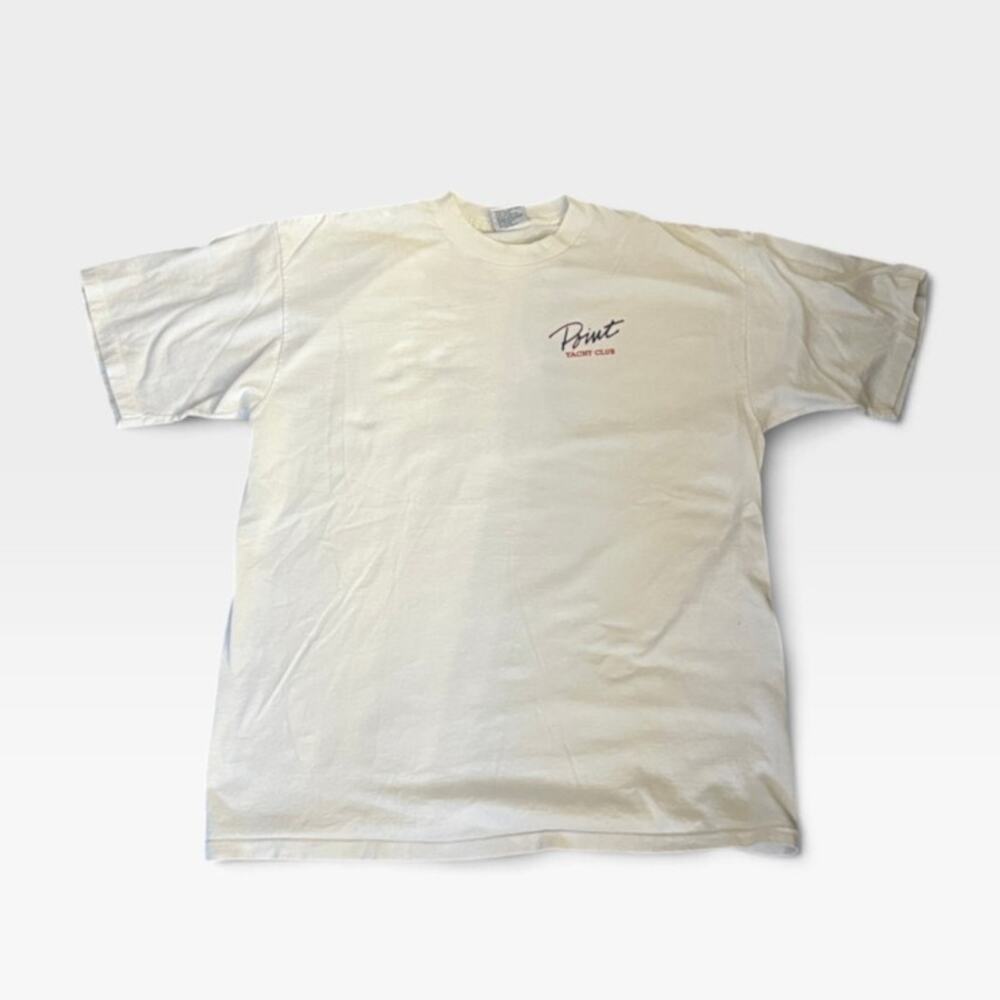 Point Yacht Club Graphic T-Shirt, Men's XL, White Nautical Tee